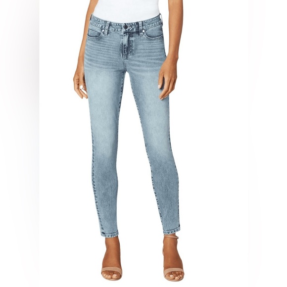 Liverpool Piper Hugger Ankle Skinny Jean 6/28 LM2545F14 Lavine Wash Light Denim - Picture 1 of 14